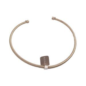 Chico’s Bella Collar Necklace Rhinestone Gold Tone Elegant Evening Costume